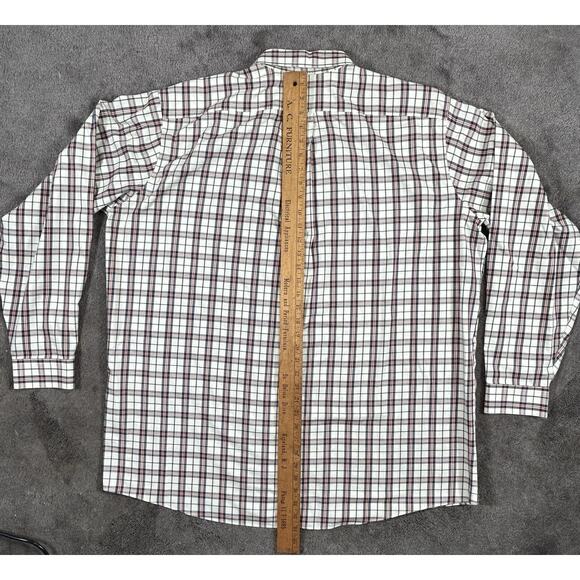 LL Bean Sz XXL Tall Traditional Fit Scotch Plaid Cotton Button Down Long Sleeve - Picture 6 of 12
